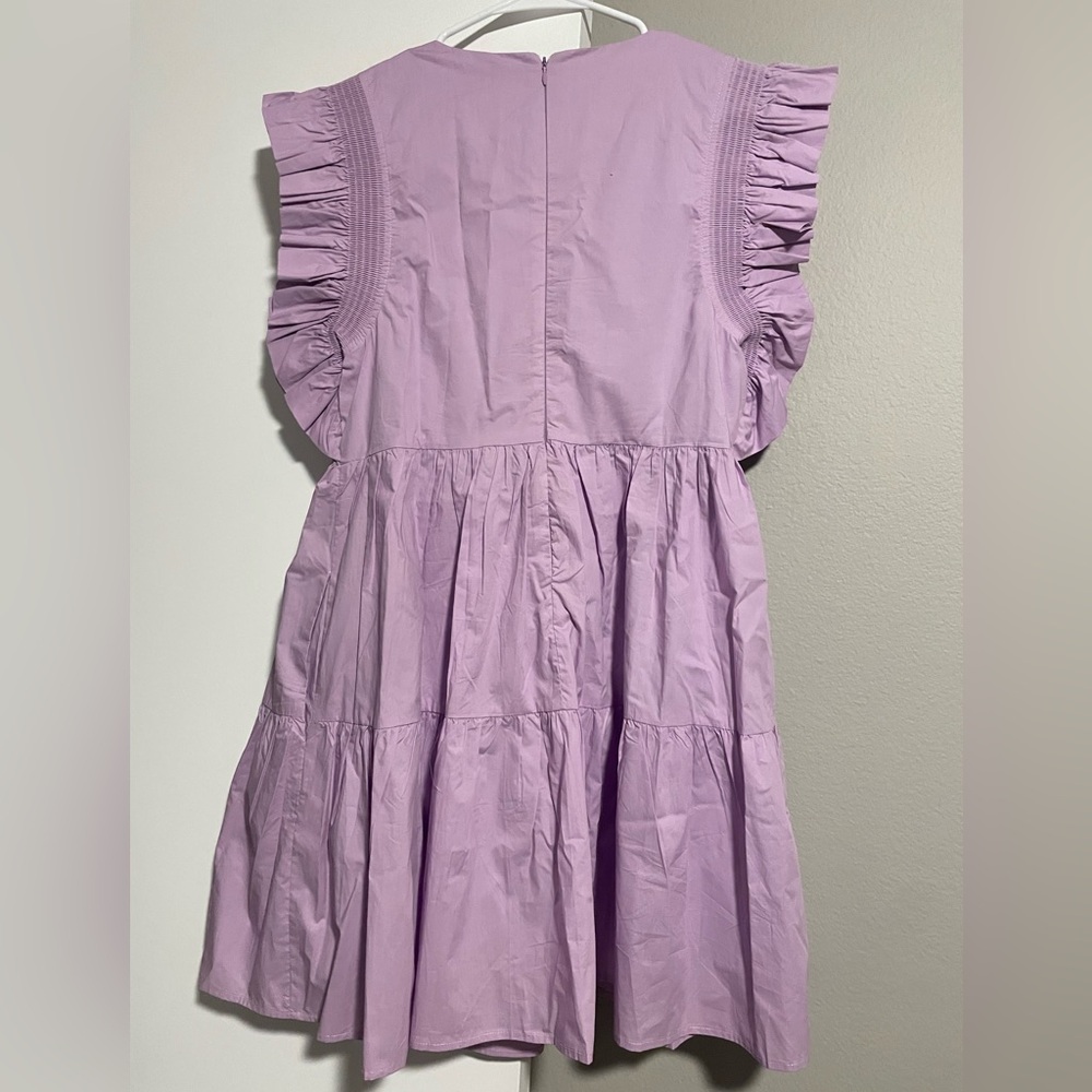 English Factory Purple Ruffled Tiered Sundress - Picture 5 of 9
